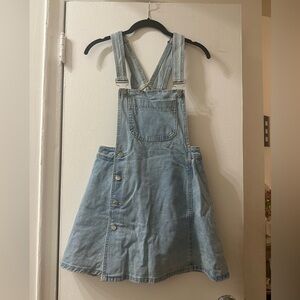 Denim mini dress w/ under shorts/skort